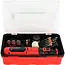 Benson Mini combitool slijpset 40-delig met 8 V, LED, USB-C en accessoires in stevige opbergbox