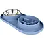 Benson Anti-schrokbak met drinkbak 17 cm, RVS en siliconen basis