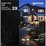 Benson Tuinlamp solar 50 cm zwart set van 2 met filamentverlichting