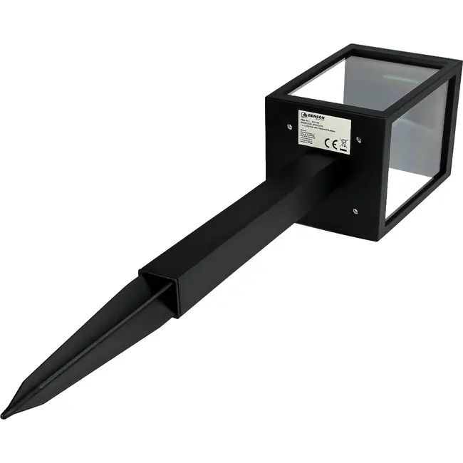 Benson Tuinlamp solar 50 cm zwart set van 2 met filamentverlichting