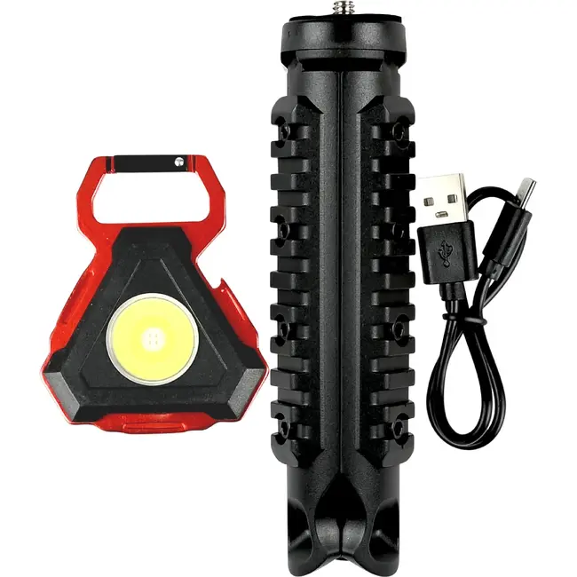 Benson Bouwlamp mini met statief 500 lumen, USB-C, magneet en haak