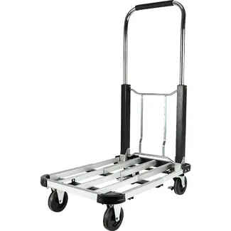 Benson Transportwagen aluminium 150 kg met remmen en duwbeugel