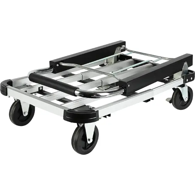 Benson Transportwagen aluminium 150 kg met remmen en duwbeugel