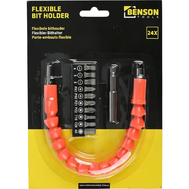 Benson Flexibele bithouder 24-delig met 10 bits en verlengstuk