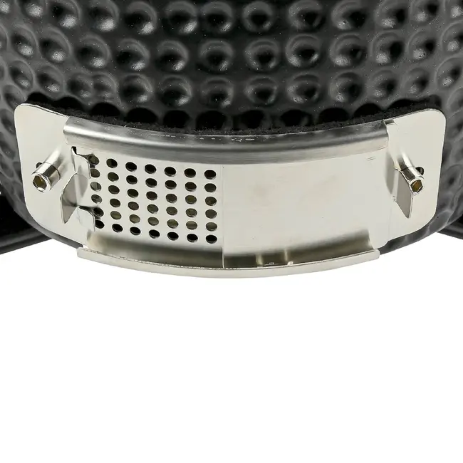 Benson Kamado 13 inch mat zwart met keramische body, thermometer en luchtregeling voor barbecue