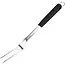 Benson BBQ-vork 46 cm met twee tanden en lange zwarte handgreep