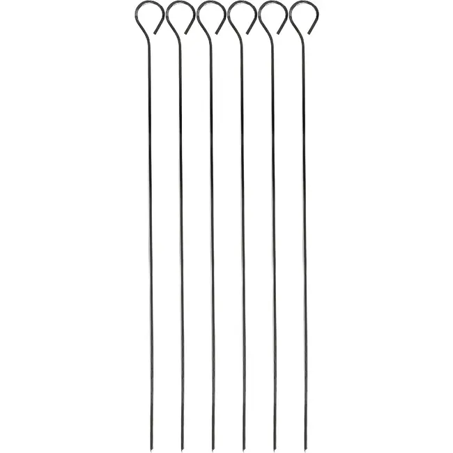 Benson BBQ-spiezen 27 cm set van 6 herbruikbaar voor vlees en groente