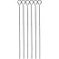 Benson BBQ-spiezen 27 cm set van 6 herbruikbaar voor vlees en groente