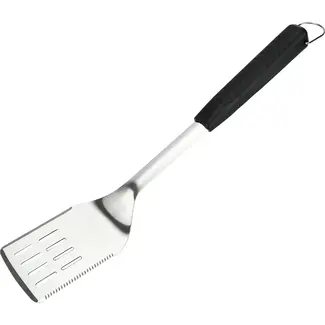Benson BBQ-spatel 46 cm met brede sleuven en zwarte handgreep