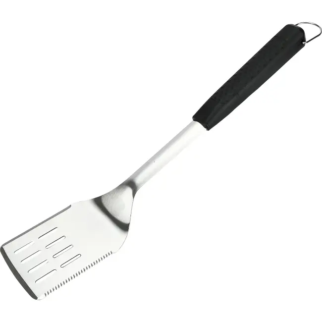 Benson BBQ-spatel 46 cm met brede sleuven en zwarte handgreep