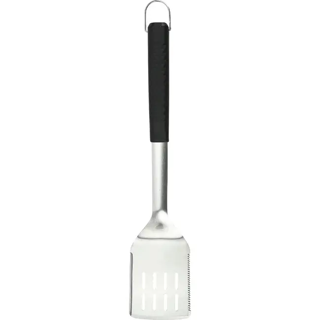 Benson BBQ-spatel 46 cm met brede sleuven en zwarte handgreep