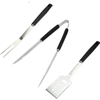 Benson BBQ set 3-delig RVS met vork, spatel en tang voor grillen