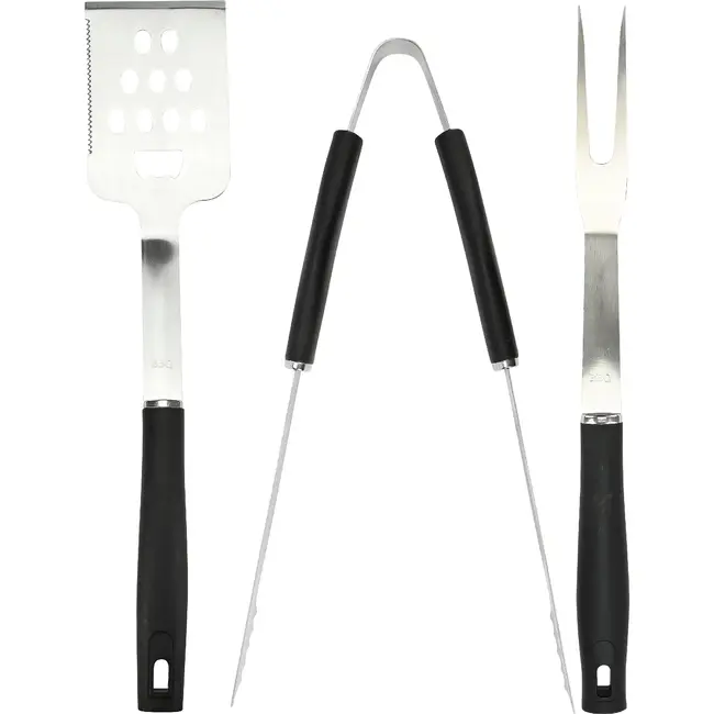 Benson BBQ set 3-delig RVS met vork, spatel en tang voor grillen