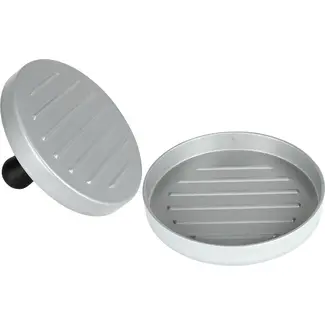 Benson BBQ-hamburgerpers 12 cm van aluminium met kunststof handvat