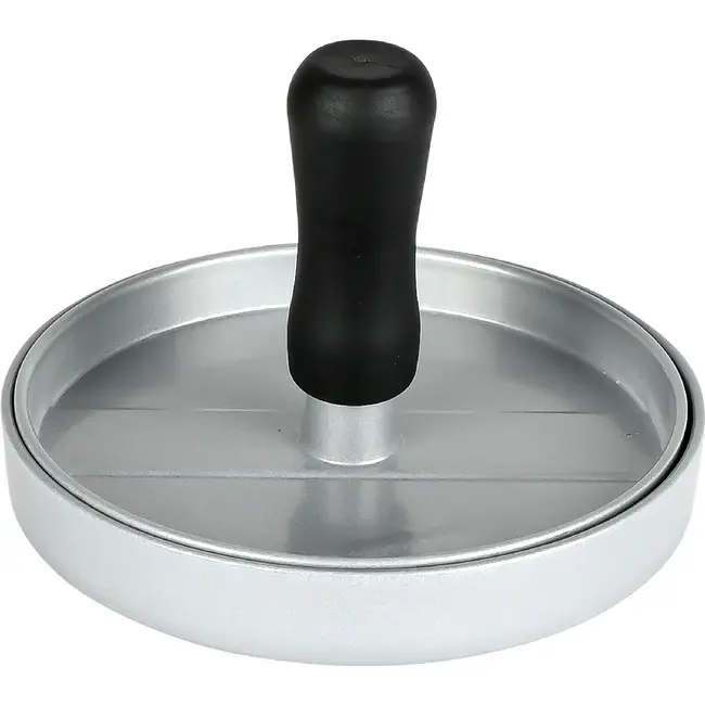 Benson BBQ-hamburgerpers 12 cm van aluminium met kunststof handvat