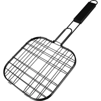Benson BBQ-hamburgergrill 21 × 21 cm van ijzer met antiaanbaklaag