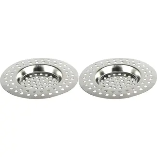Benson Gootsteenzeef RVS 7,5 cm met extra gaten in set van 2 stuks