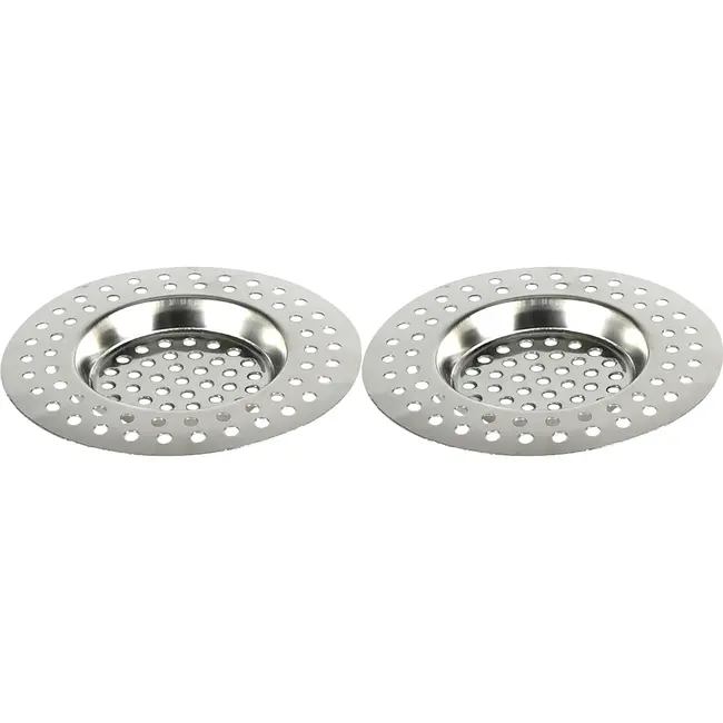 Benson Gootsteenzeef RVS 7,5 cm met extra gaten in set van 2 stuks