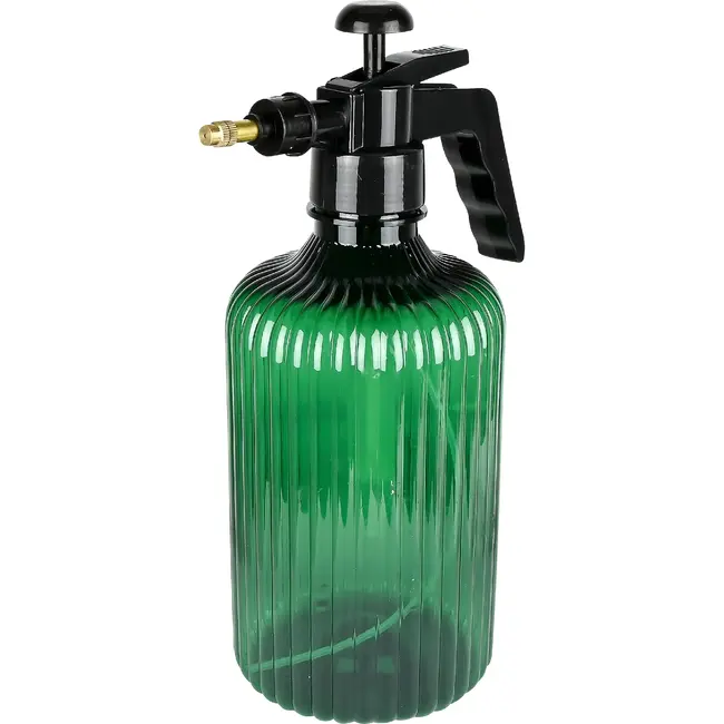Benson Plantensproeier hogedruk 2 liter groen met zwarte sproeikop en handpomp voor plantverzorging