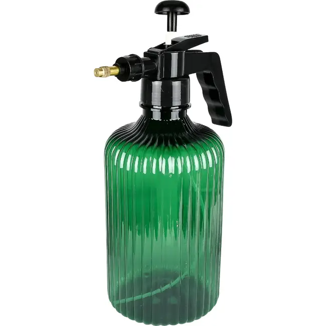 Benson Plantensproeier hogedruk 2 liter groen met zwarte sproeikop en handpomp voor plantverzorging