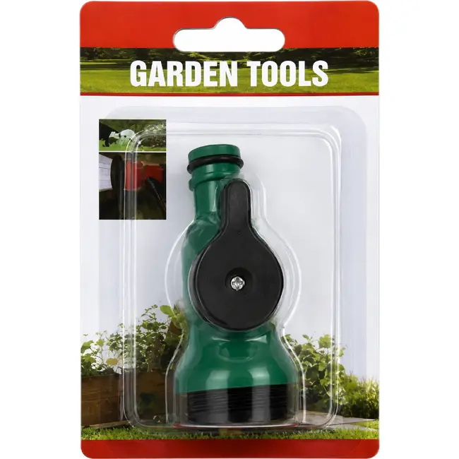Garden Tools Verloopstuk Tuinslang Koppeling - 25,4 mm. (1") - Aan/Uit schakelaar