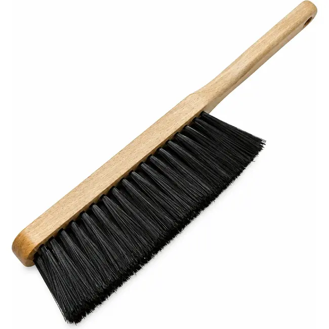 Benson Behangborstel - Handmodel - Zwarte Kunstvezel - Houten Heft - 19 cm Breed - 30 cm Lang
