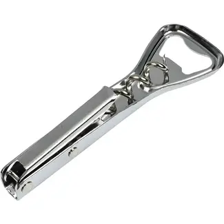 Benson 2-in-1 kurkentrekker en flesopener - ergonomisch ontwerp - roestvrij staal