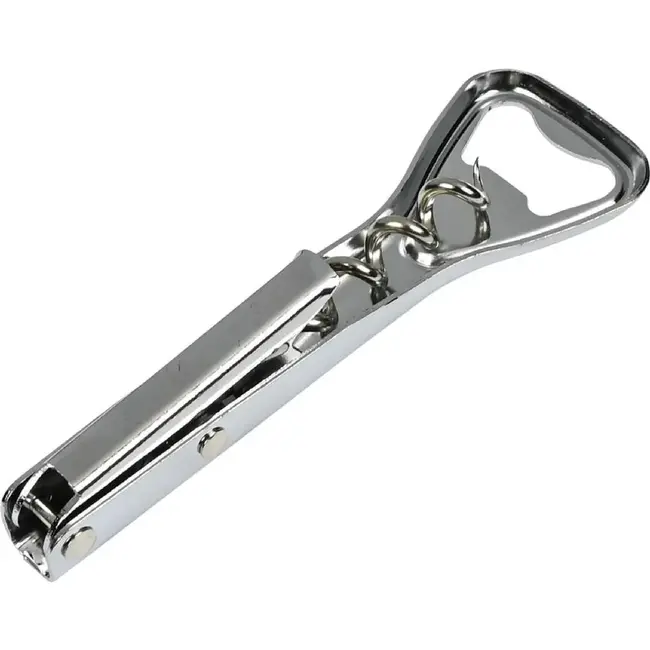 Benson 2-in-1 kurkentrekker en flesopener - ergonomisch ontwerp - roestvrij staal