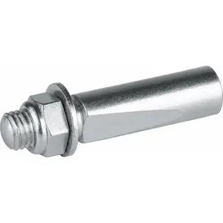 Algi Crankspie 9,5 mm - Met frees - Inclusief ring en moer - 43 mm lengte