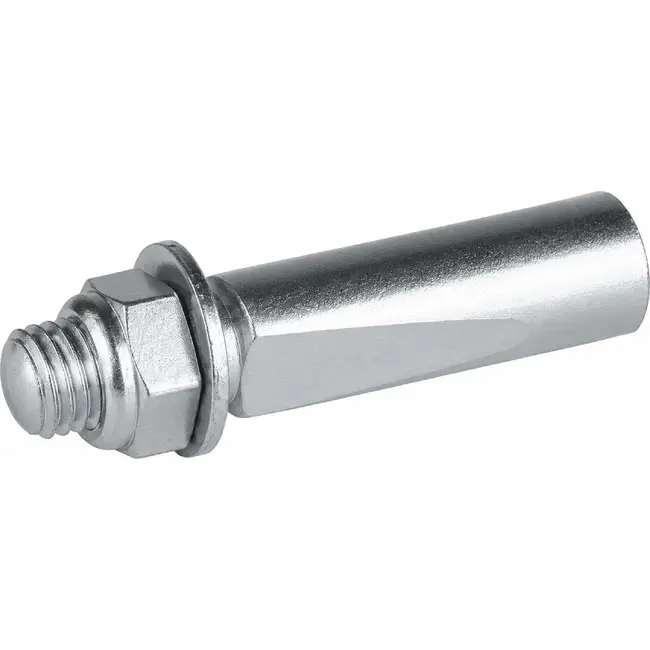 Algi Crankspie 9,5 mm - Met frees - Inclusief ring en moer - 43 mm lengte
