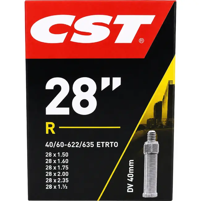 CST Binnenband 28" - Naadloos - Dunlop Ventiel 40mm - Geschikt voor Stadsfietsen