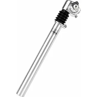 Post moderne Geveerde zadelpen ATB - Schokabsorptie - 27.2 mm - Zilver - 300 mm