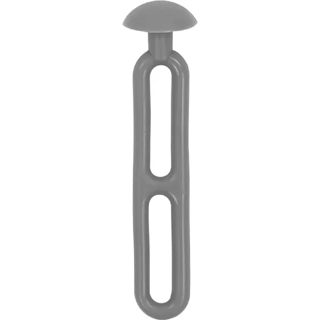 ProPlus Trapspanners - Rubberen knoop - 10,5 cm - Grijs - Set van 5