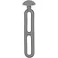 ProPlus Trapspanners - Rubberen knoop - 10,5 cm - Grijs - Set van 5