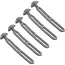 ProPlus Trapspanners - Rubberen knoop - 10,5 cm - Grijs - Set van 5