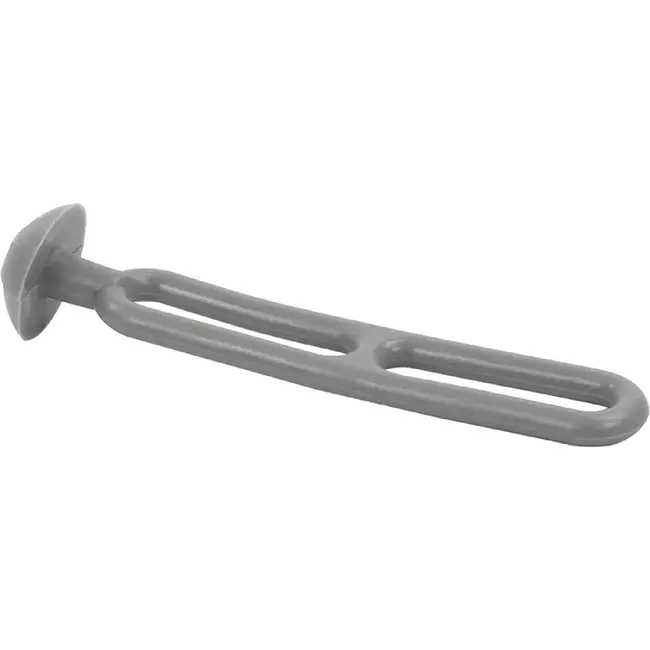 ProPlus Trapspanners - Rubberen knoop - 10,5 cm - Grijs - Set van 5