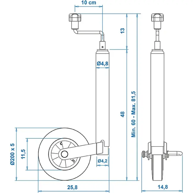 ProPlus Neuswiel 48 mm – Velg, Rubber Band & Remfunctie – 150 kg