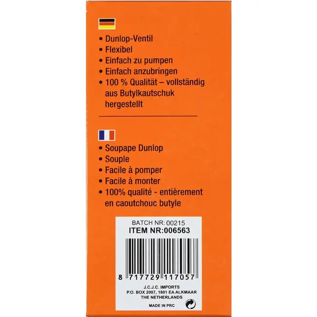 Benson Binnenband 26 x 1.75 - Butyl - Dunlop ventiel 40 mm - Zwart