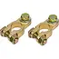 ProPlus Accupoolklemmen set - messing en staal - M8 bout - dIN accupolen - 16 mm diameter