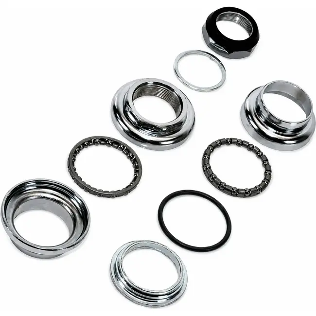 Amigo Complete balhoofd set - chroom - staal - 22.4 / 30.0 / 27.0 mm - met 2 keerringen