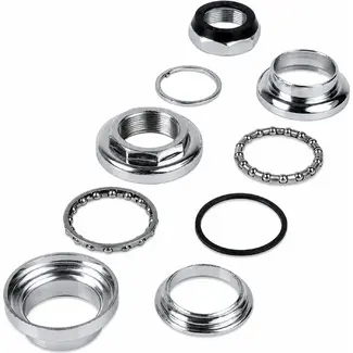 Neco Balhoofdstel - 1 1/8 inch - Chroom - Draadversie - 25,4x35x30 mm