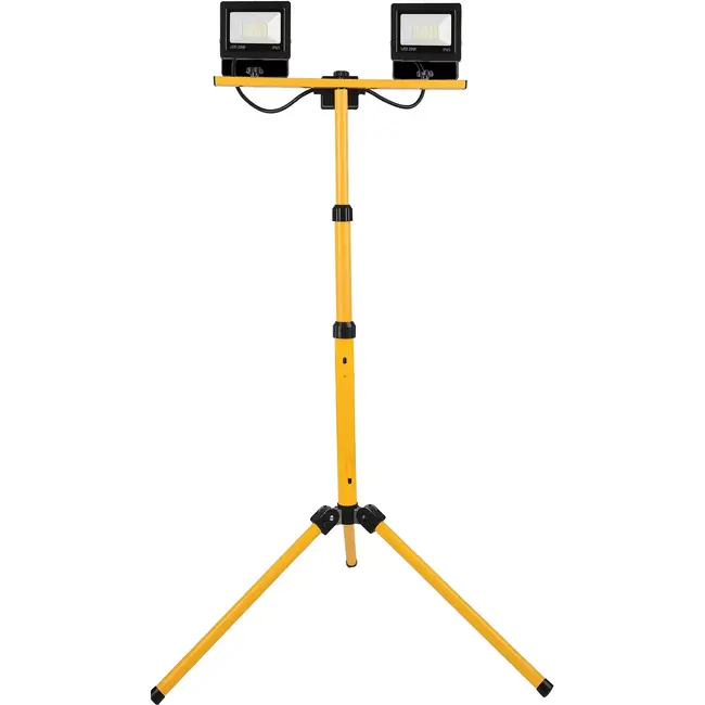 Hofftech Dubbele LED werklamp 2 x 20 W met statief van 1,5 meter
