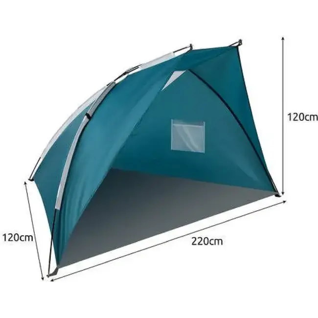 Trizand Grote Strandtent 220x120x120: Perfecte Zon- en Windbescherming