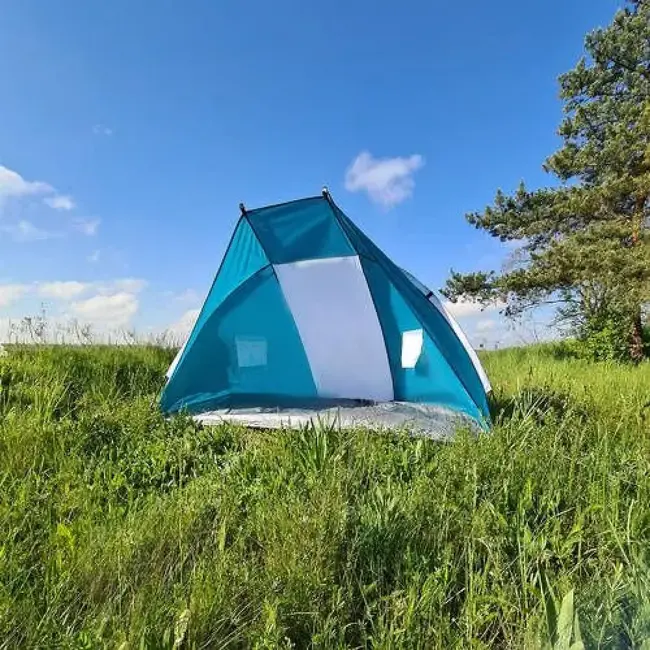 Trizand Grote Strandtent 220x120x120: Perfecte Zon- en Windbescherming
