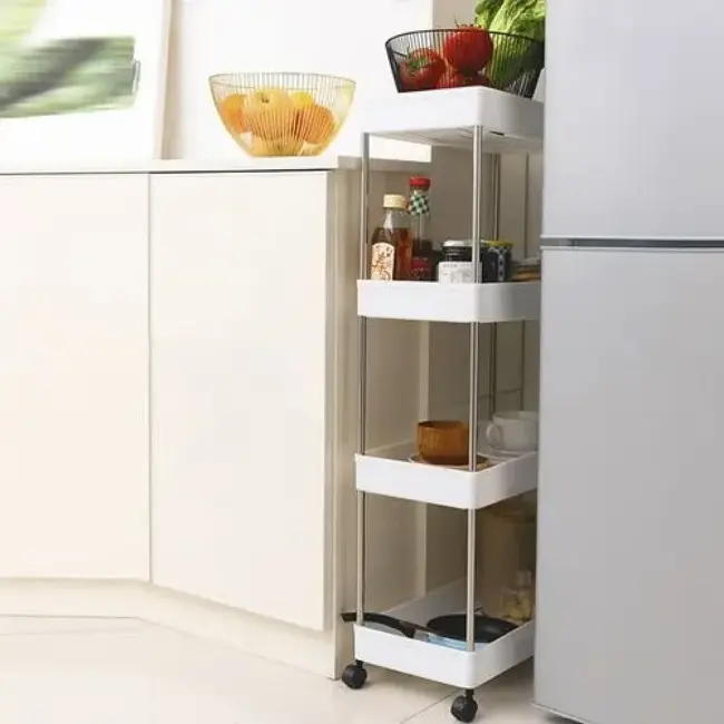 Ruhhy Opbergtrolley op Wielen – Ideaal voor Keuken en Badkamer