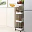 Ruhhy Opbergtrolley op Wielen – Ideaal voor Keuken en Badkamer
