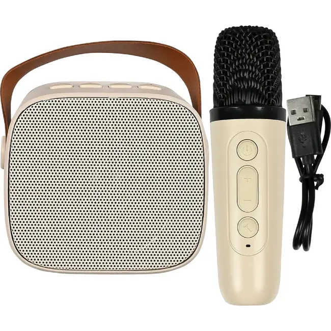 Benson Karaoke set met Bluetooth 5.3, draadloze microfoon, luidspreker en USB-C opladen voor karaoke