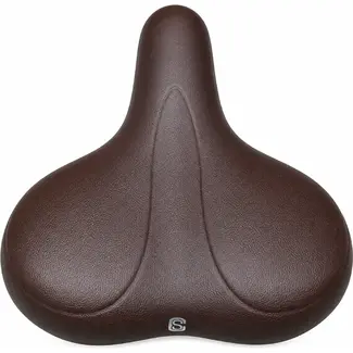 Selle Comfortabel fietszadel - waterdicht - schokabsorberend - unisex - bruin