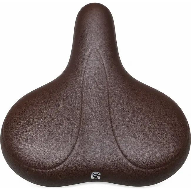 Selle Comfortabel fietszadel - waterdicht - schokabsorberend - unisex - bruin