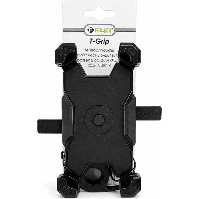 Falkx Telefoonhouder fiets - verstelbaar - 3.5-6.8 inch - stuurdiameter 22.2-31.8 mm
